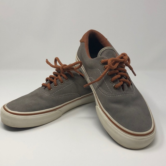 Vans Shoes - Vans Suede Shoes Gray with Rust colored accents
